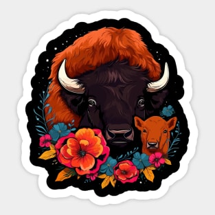 Bison Mothers Day Sticker